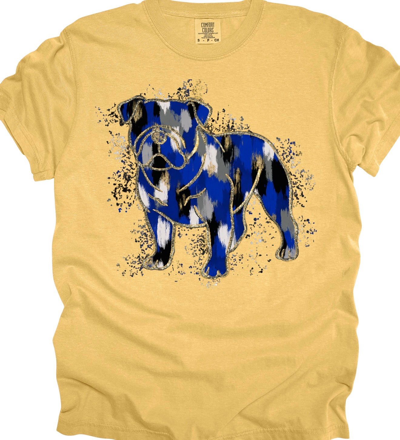 Bulldogs Splatter (Royal, Black, Gray)