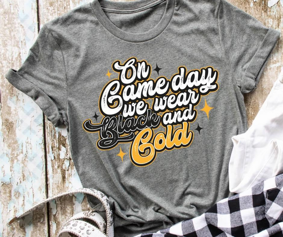 On Game Day - Black & Gold