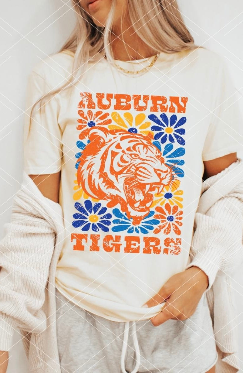 A Tigers Groovy Floral