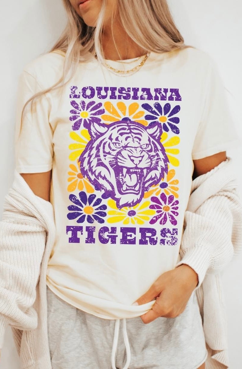 LA Tigers Groovy Floral