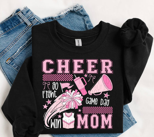 Pink Cheer Mom Collage