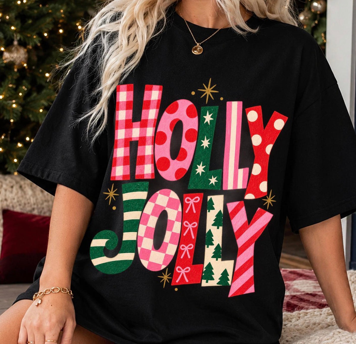 Holly Jolly (Red, Pink, Green, White)
