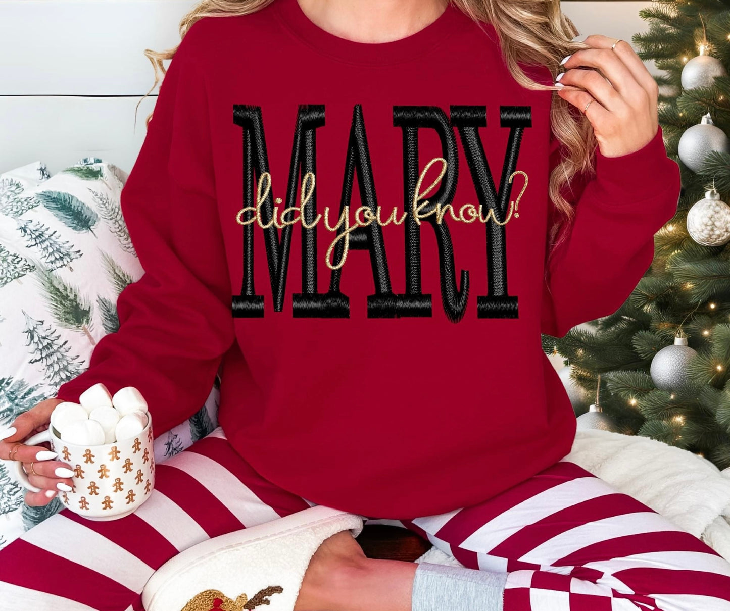 Mary Did You Know (*FAUX Embroidery)