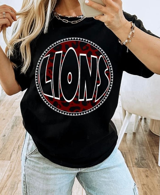 Lions Leopard Retro Circle