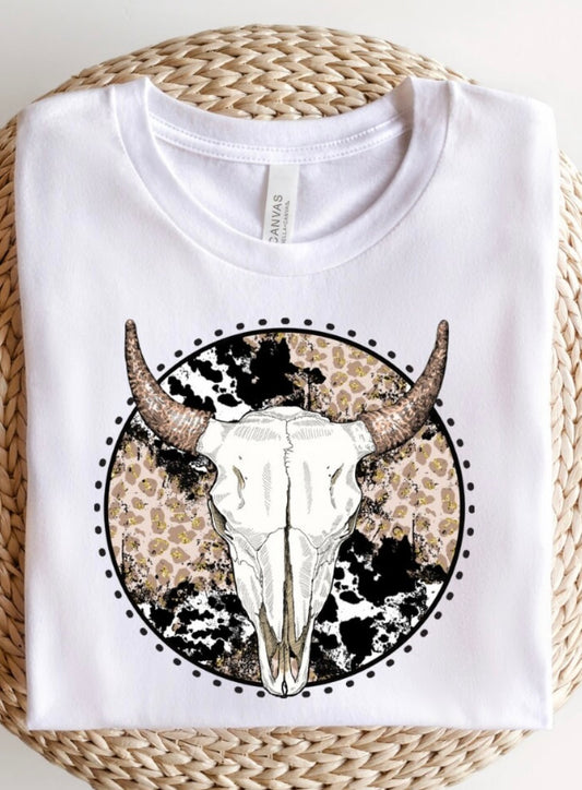 Boho Cow Skull