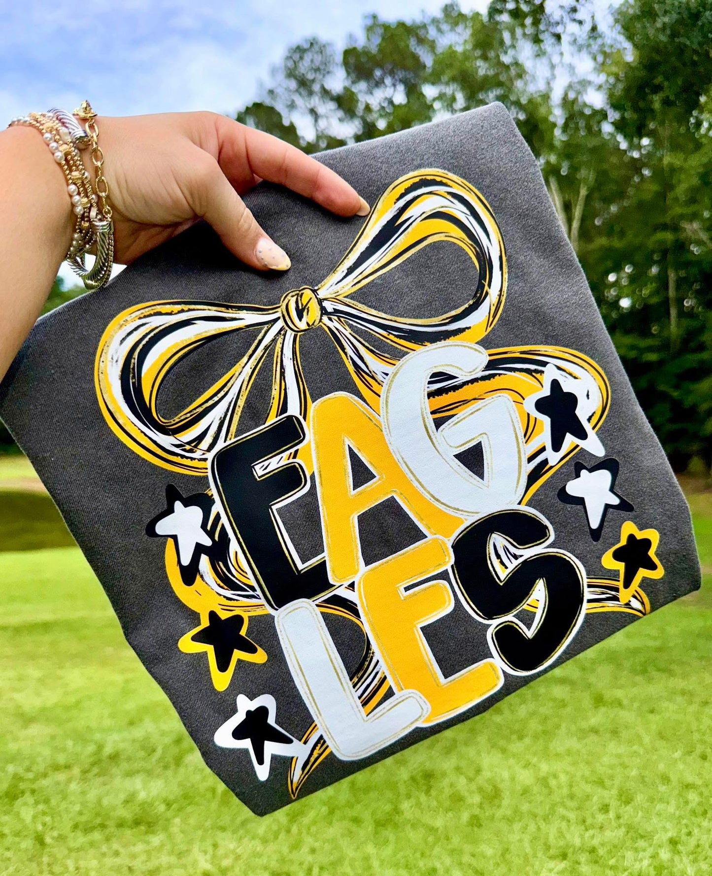 Eagles Bow (Black & Yellow)