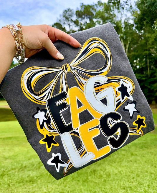 Eagles Bow (Black & Yellow)