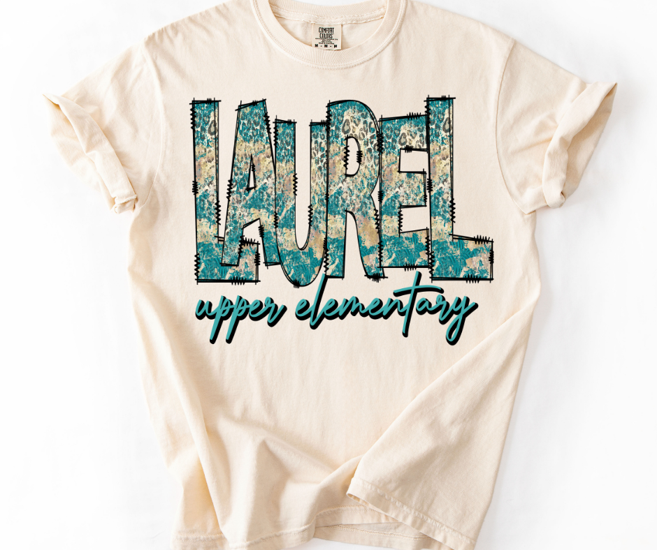 Laurel Upper Elementary - Teal Leopard