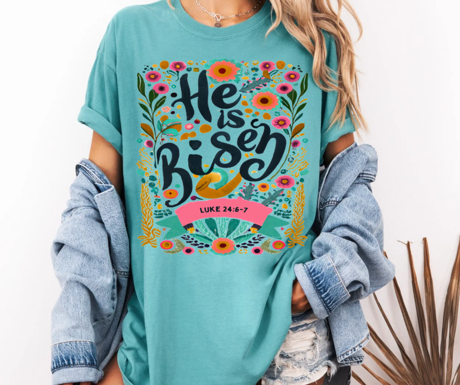 Floral He is Risen