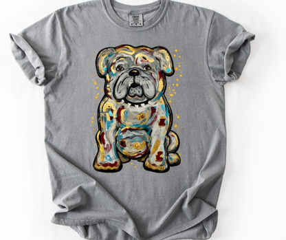 AGA Bulldog with Gold Splatter