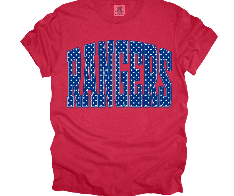 Rangers - Blue Polka Dot