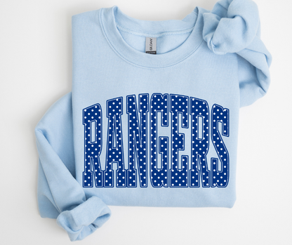 Rangers - Blue Polka Dot