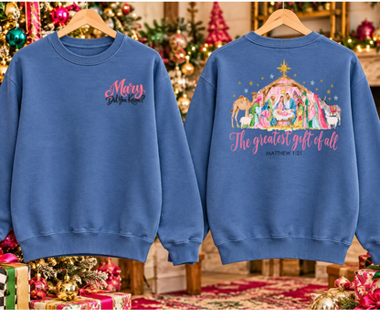 The Greatest Gift of All Nativity (BACK WITH FRONT POCKET)