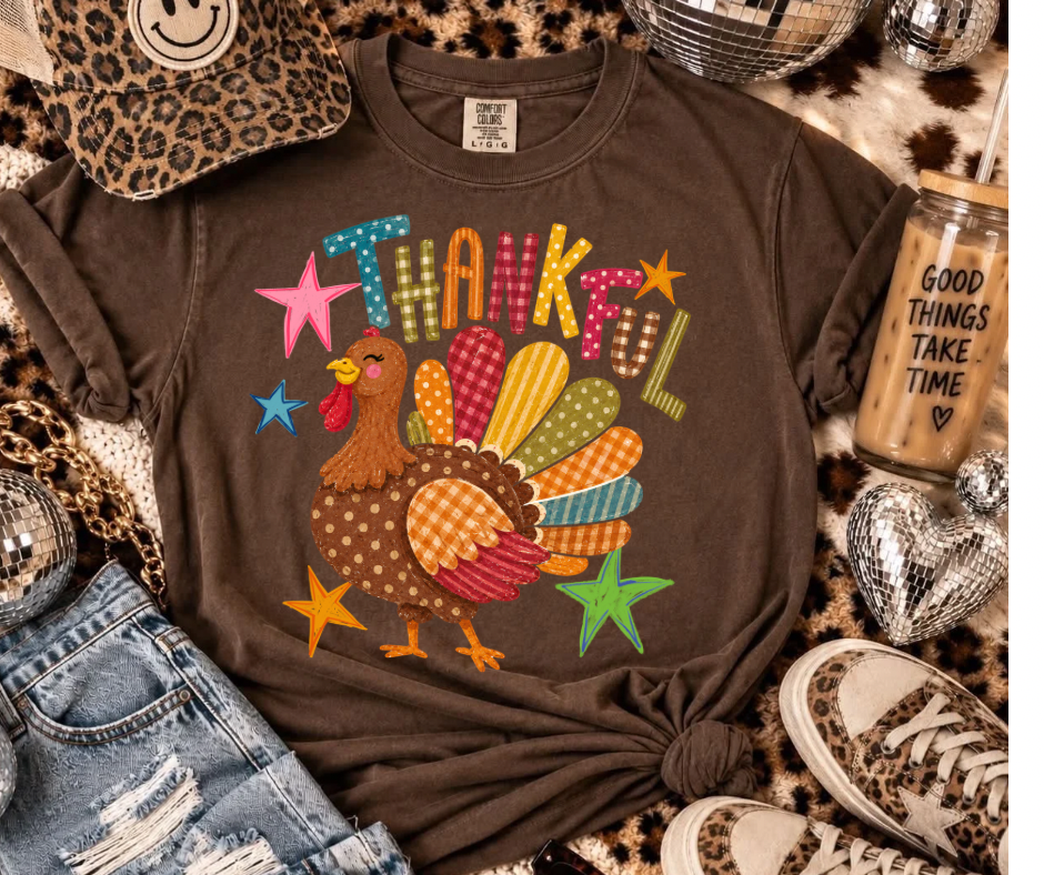 Thankful Turkey with Stars