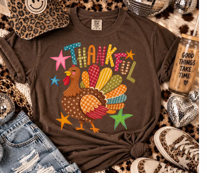 Thankful Turkey with Stars