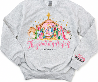 The Greatest Gift of All Nativity (FRONT WITH SLEEVE)