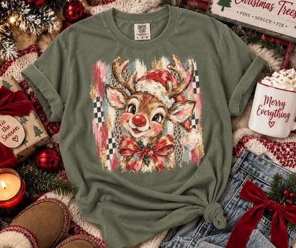 Vintage Reindeer Brushtroke