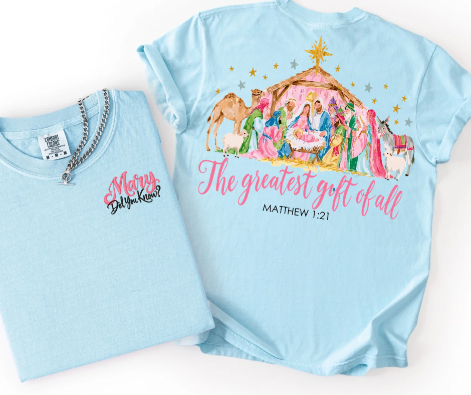The Greatest Gift of All Nativity (BACK WITH FRONT POCKET)