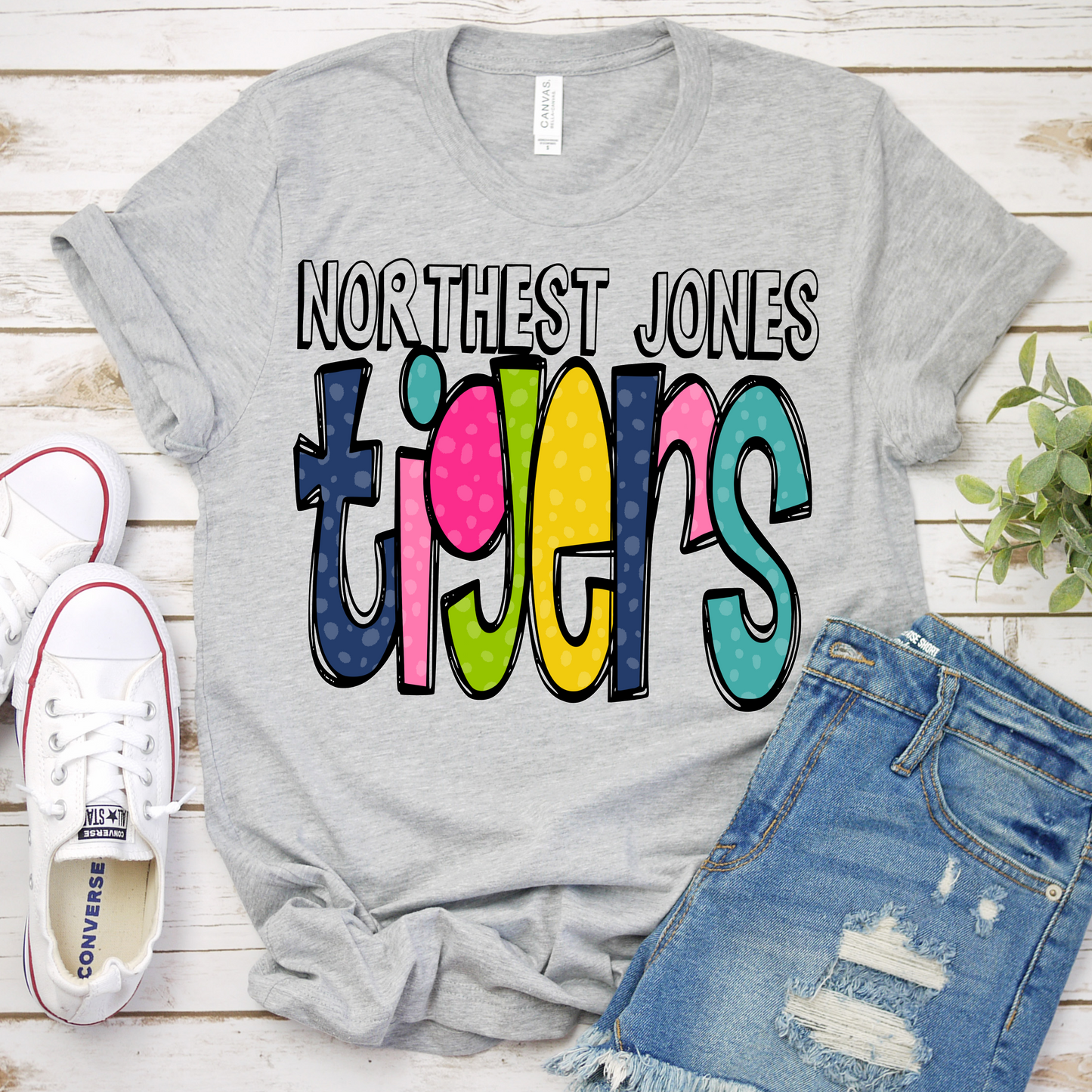 Northeast Jones Tigers Colorful