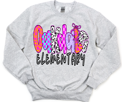 Oakdale Elementary w/ Bow (Bright Safari)