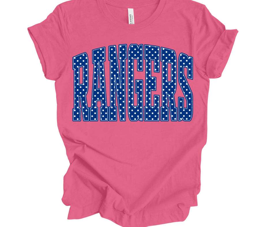 Rangers - Blue Polka Dot