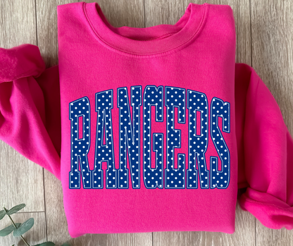 Rangers - Blue Polka Dot