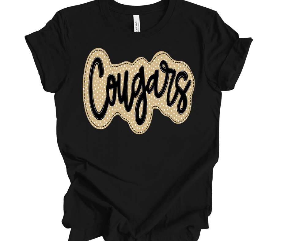 Cougars Polka Dot (Gold/White)