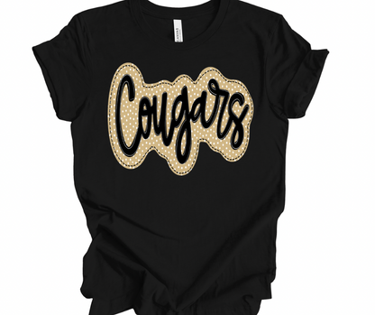 Cougars Polka Dot (Gold/White)