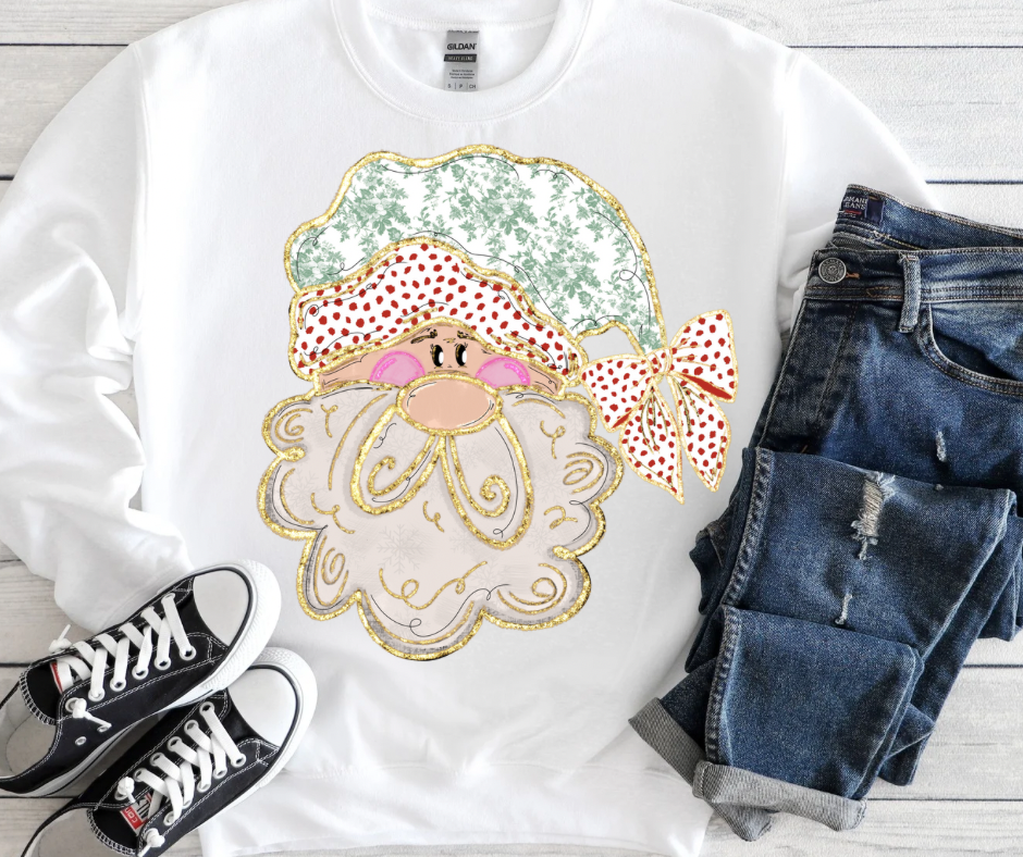 Red Foil Dottie Santa