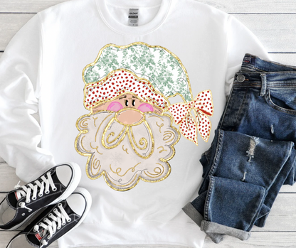 Red Foil Dottie Santa