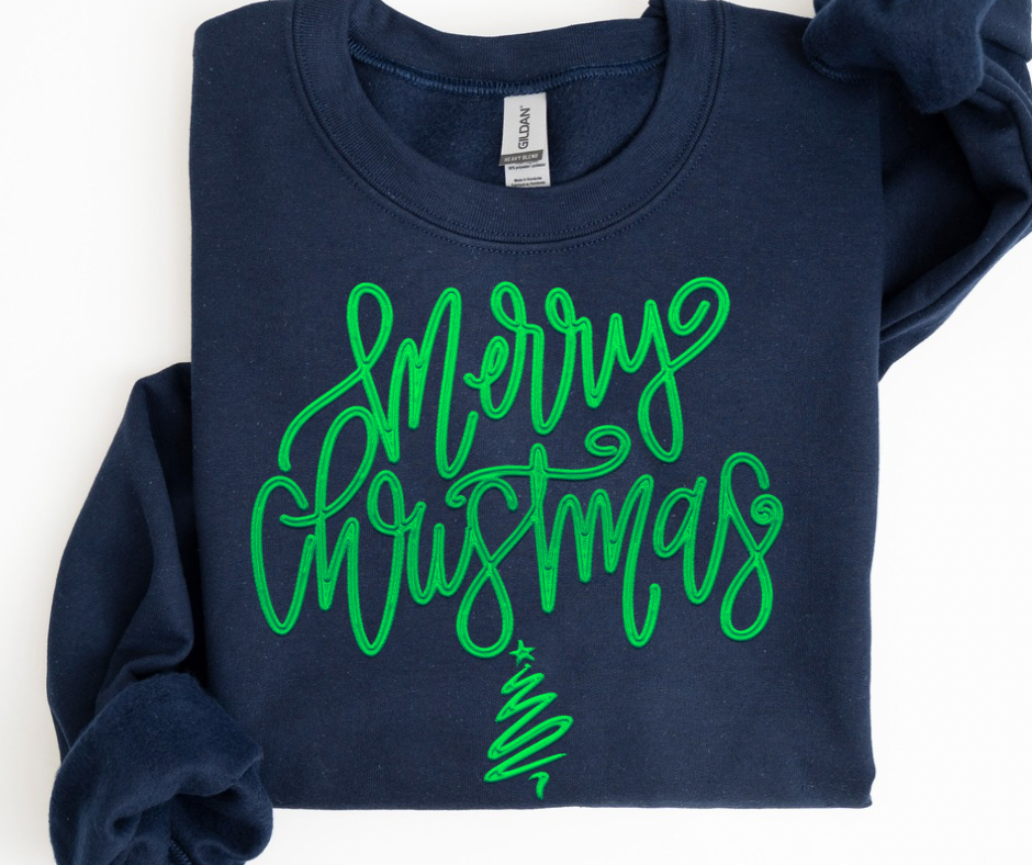 Merry Christmas (Faux Embroidery)