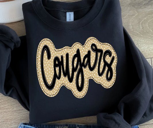 Cougars Polka Dot (Gold/White)