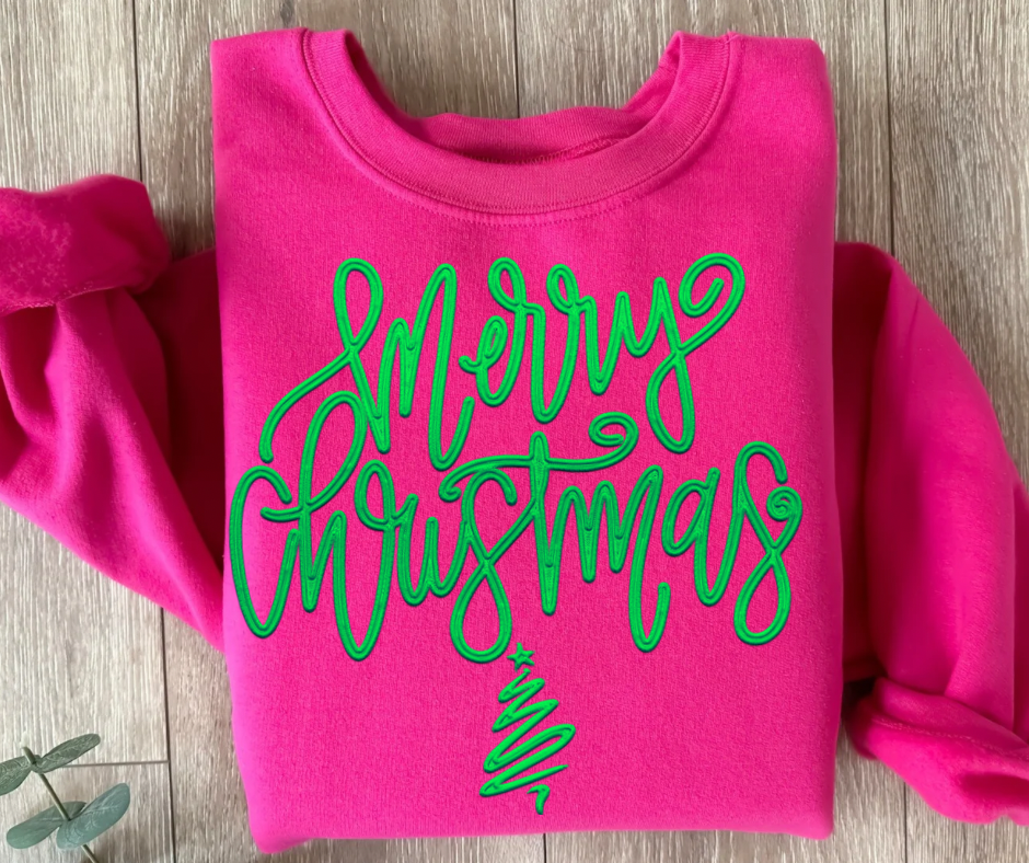 Merry Christmas (Faux Embroidery)