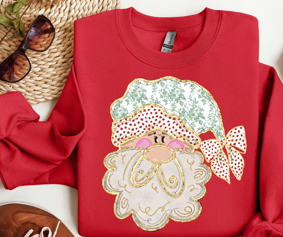 Red Foil Dottie Santa