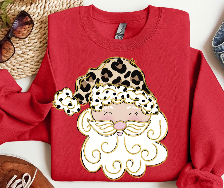 Leopard Dottie Santa