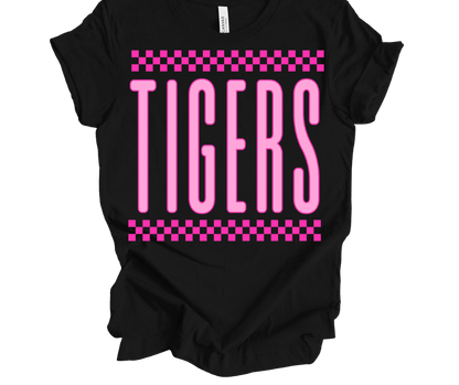 Tigers Checkered - Pink