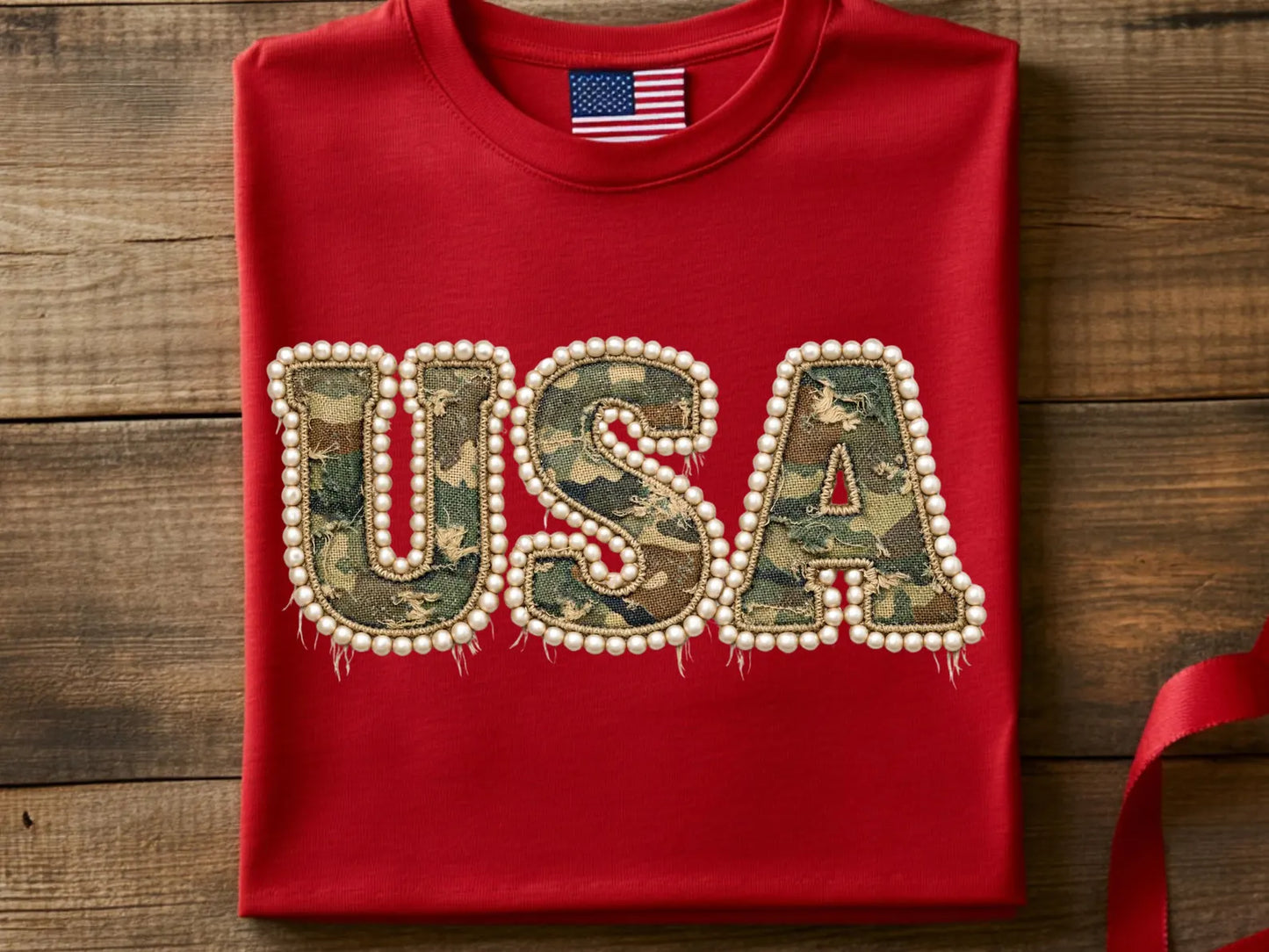 USA Camo & Pearls
