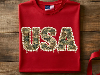 USA Camo & Pearls