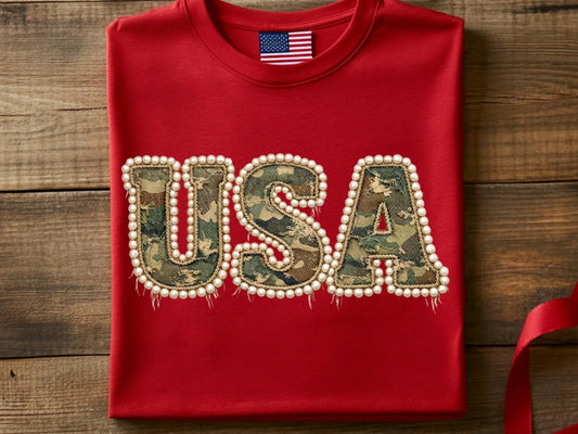 USA Camo & Pearls