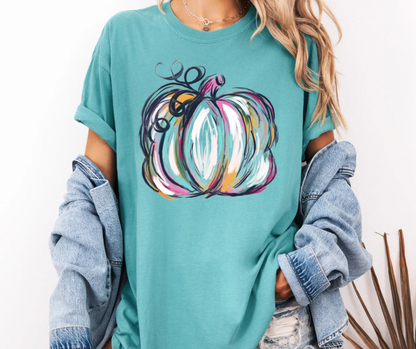 Painted Watercolor Pumpkin