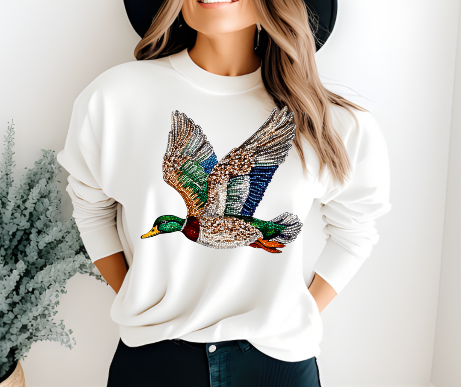 Flying Duck (*Faux Rhinestone*)