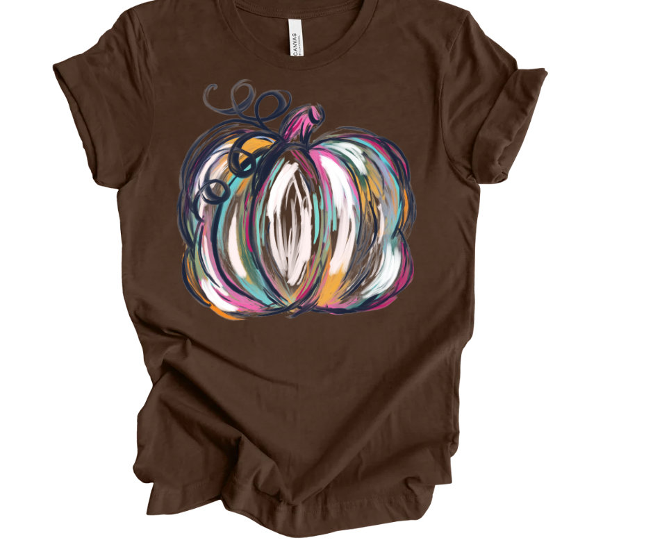 Painted Watercolor Pumpkin