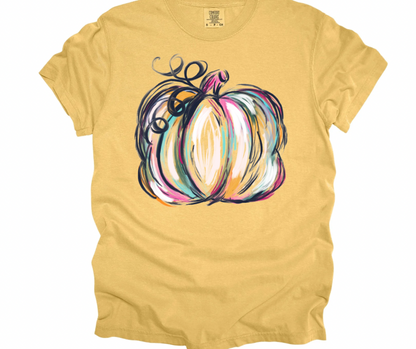Painted Watercolor Pumpkin
