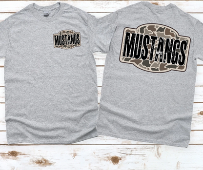 Mustangs - Camo (Front & Back)