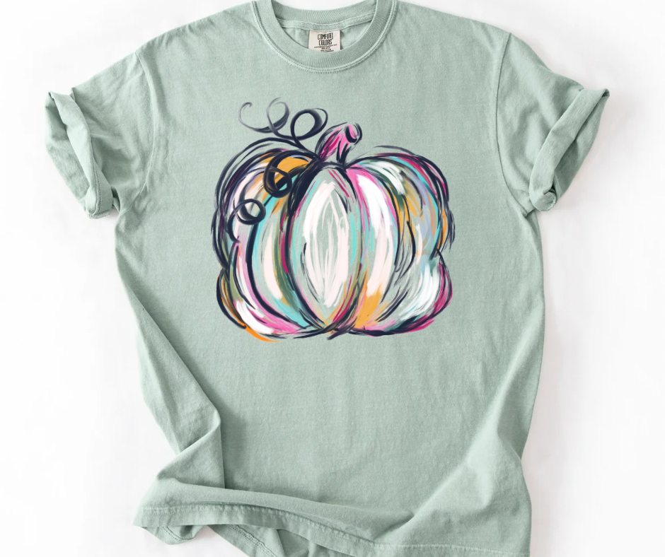 Painted Watercolor Pumpkin