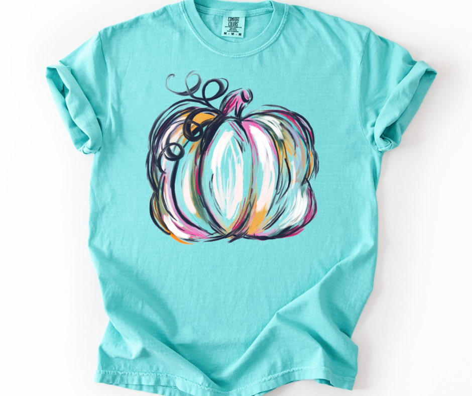 Painted Watercolor Pumpkin
