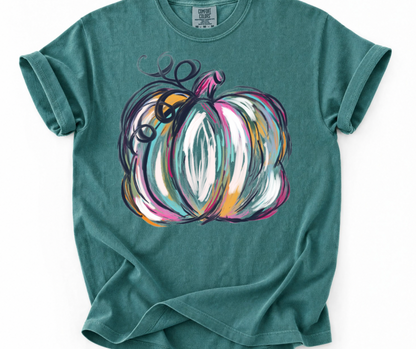 Painted Watercolor Pumpkin