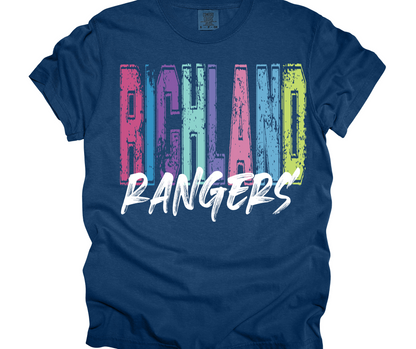 Richland Rangers Colorful Grunge