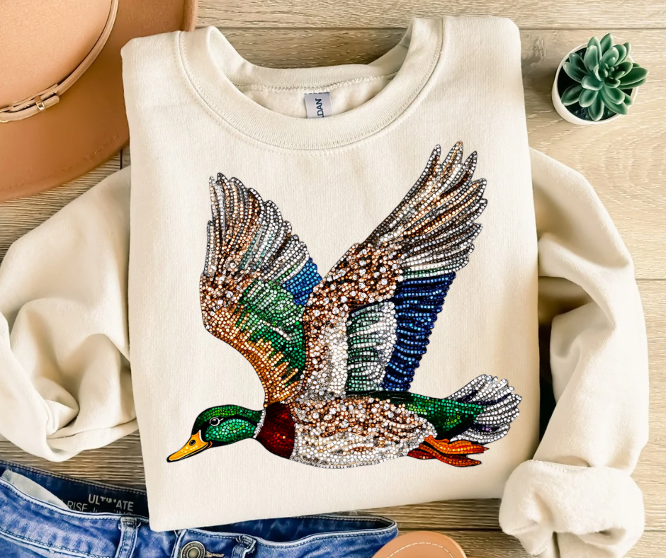 Flying Duck (*Faux Rhinestone*)