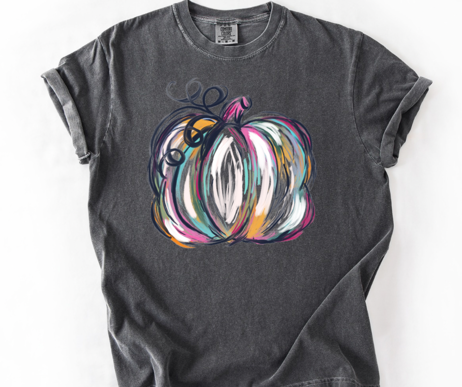 Painted Watercolor Pumpkin